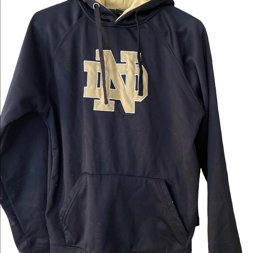 Notre Dame navy hooded sweatshirt size S